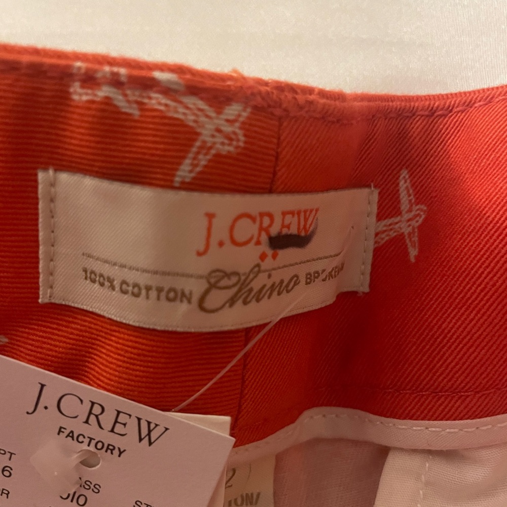 NWT J. Crew 100% Cotton Chino Shorts - Picture 3 of 4